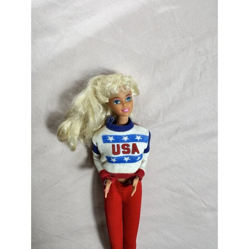 Barbie 1996 Olympic Gymnast Barbie Doll Mattel Vintage Coquette